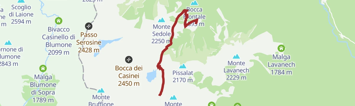 Route map: Val Nova - La Via delle Valli